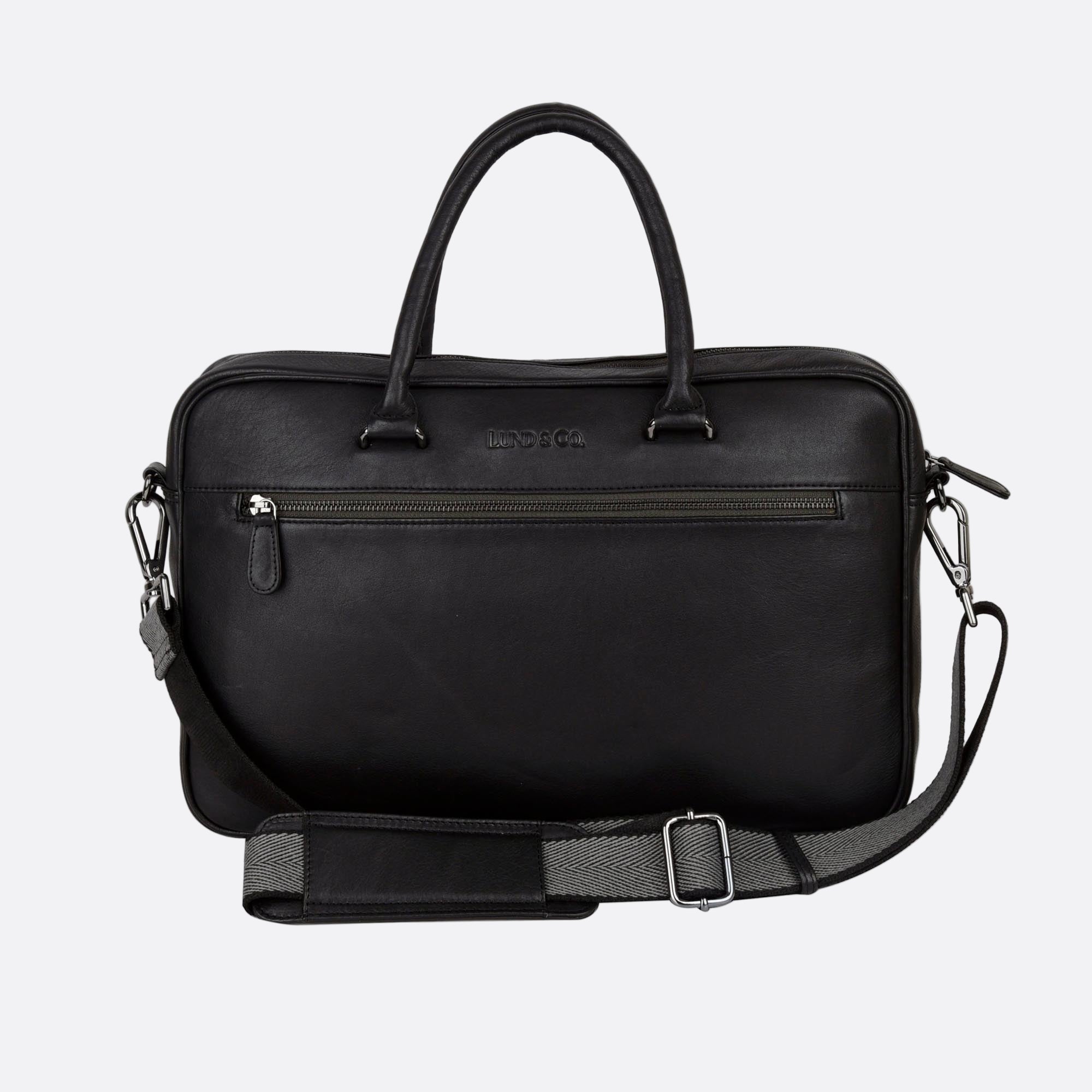 Spar Document Bag - Black/Green