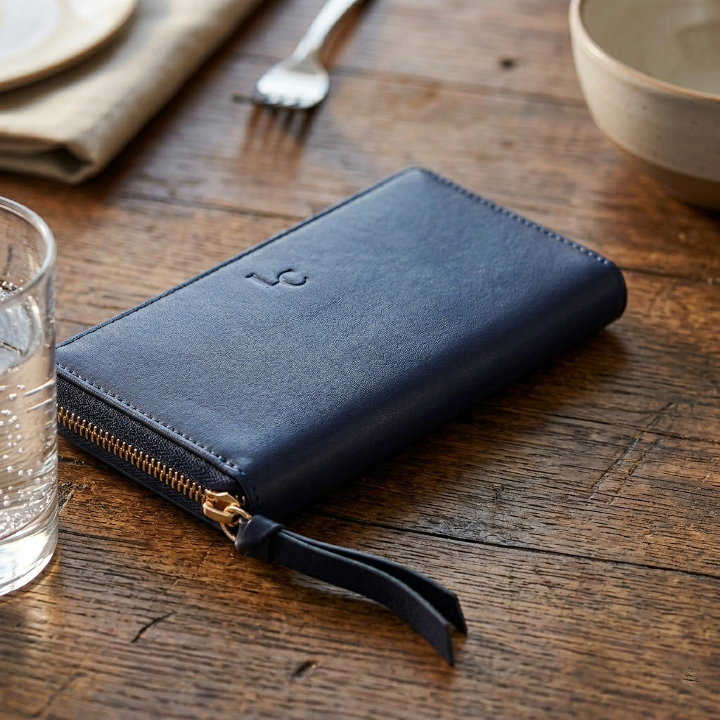 Anna Wallet Large - Blueberry