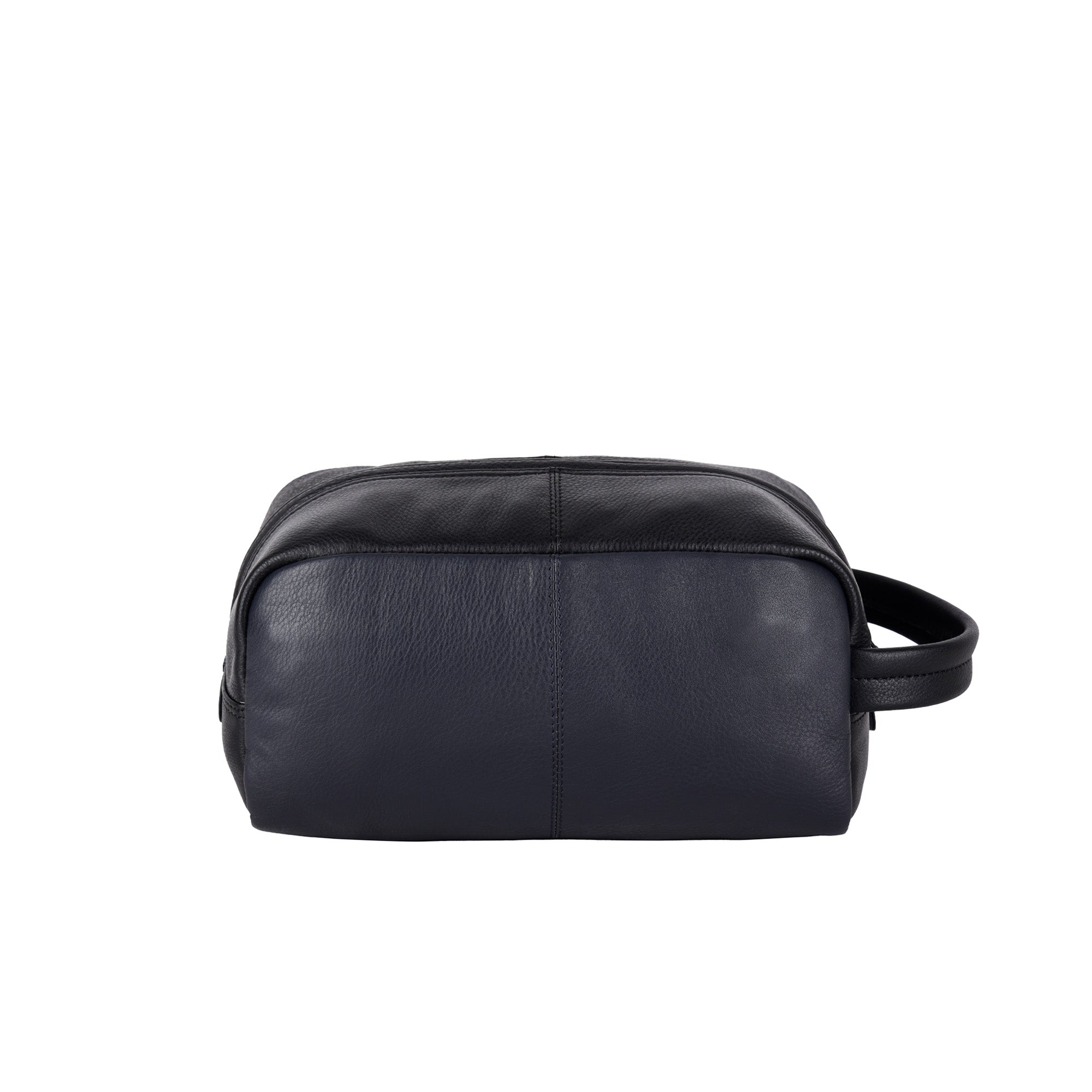 PACKA Wash Bag - Black/Navy Leather