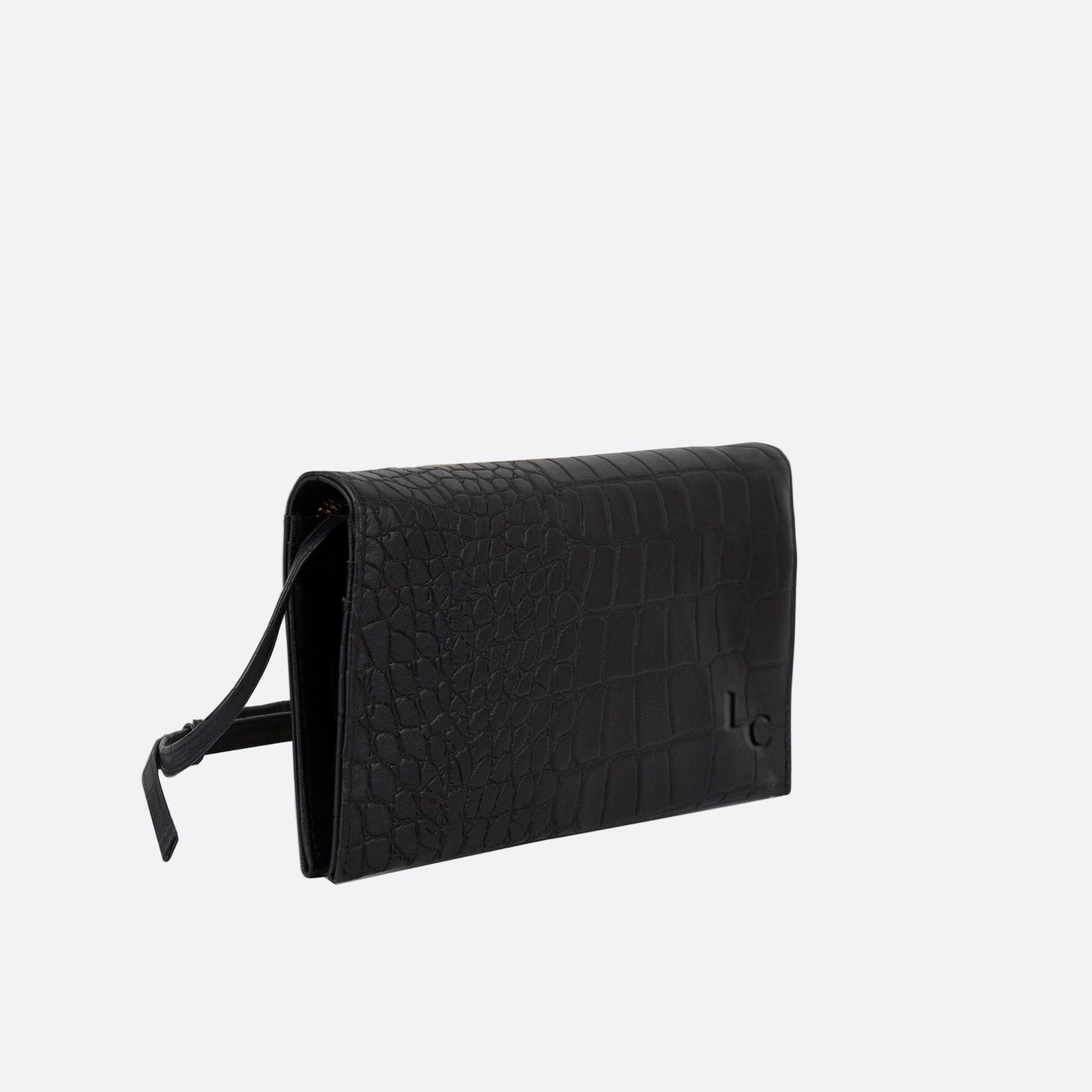 Sommarlov Crossbody Clutch - Black Croc